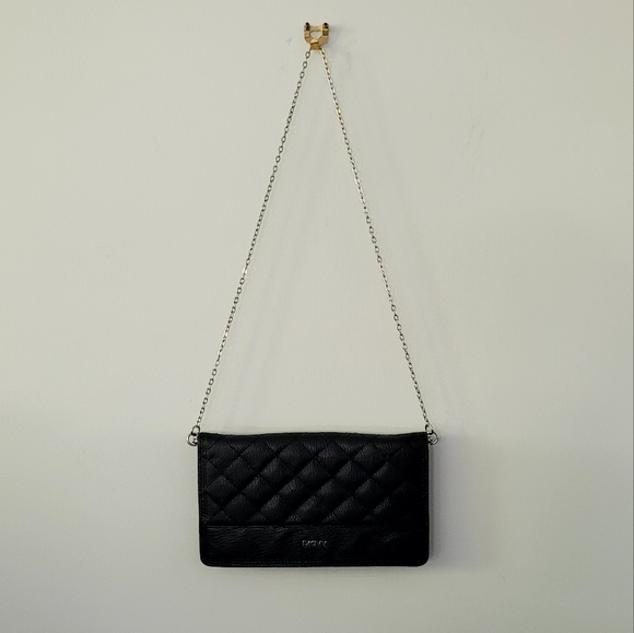 DKNY black faux leather wallet purse - Picture 2 of 4